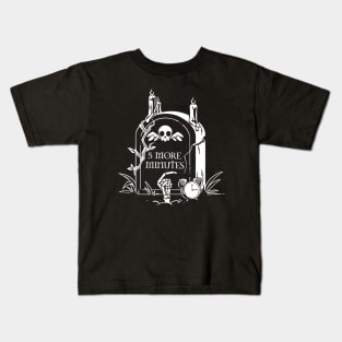 5 More Minutes Grave by Tobe Fonseca Kids T-Shirt